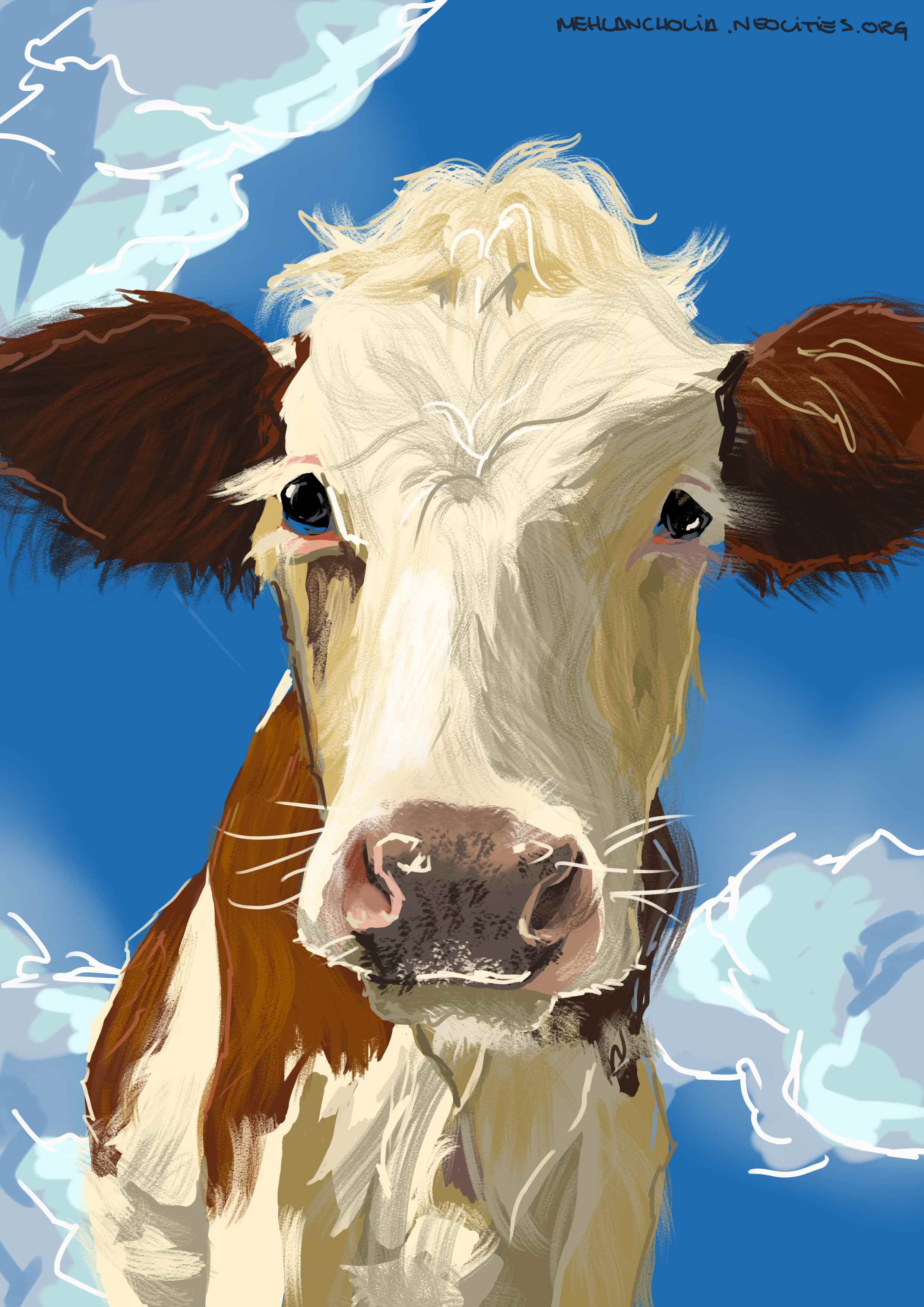 My drawing of a beautiful cow.